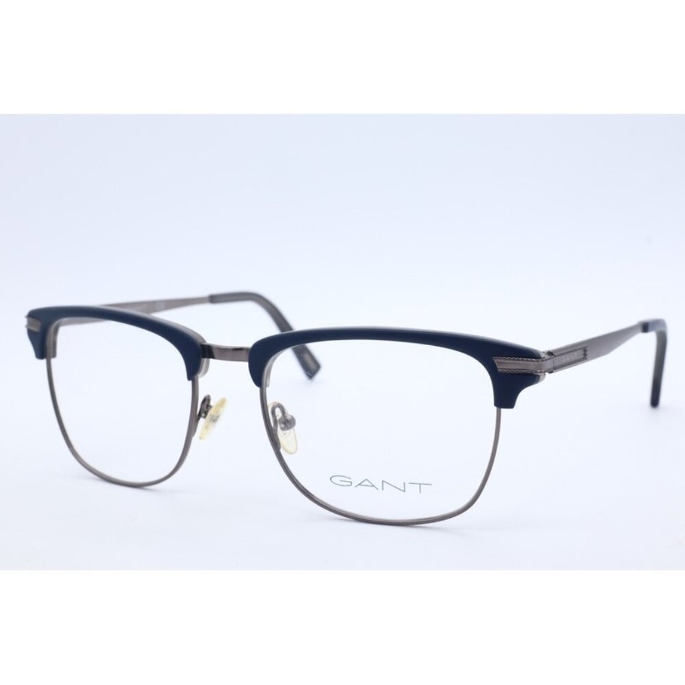 GANT GA 3090 091 Club Master Matte Navy Blue Eyeglasses Clear Lenses 53mm